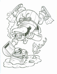 Cliparts Cartoons Piet piraat 