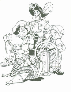 Cliparts Cartoons Piet piraat 
