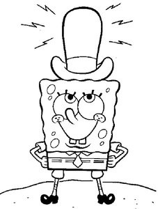 Cliparts Cartoons Spongebob Spongebob Heeft Hoed Op