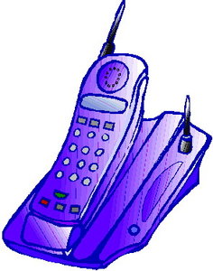 Cliparts Communicatie Telefoon Oplaadstation Basisstation Telefoonpaars Draadloos