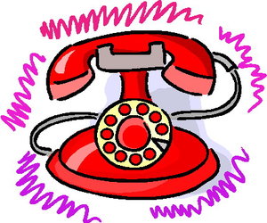 Cliparts Communicatie Telefoon Rode Draai Telefoon