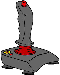 Cliparts Computer Joysticks Grijze Joystick