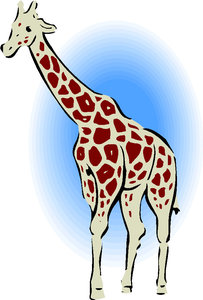 Dieren Cliparts Giraffen 