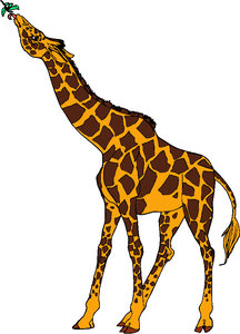 Dieren Cliparts Giraffen 