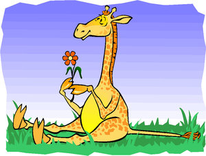 Dieren Cliparts Giraffen 
