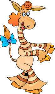 Dieren Cliparts Giraffen 