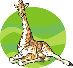 Dieren Cliparts Giraffen 