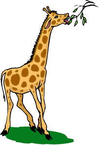 Dieren Cliparts Giraffen 