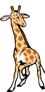 Dieren Cliparts Giraffen 