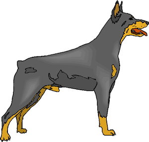 Dieren Cliparts Honden Hond Dobber-Man