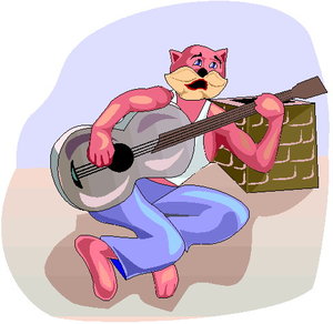 Dieren Cliparts Muzikale dieren 