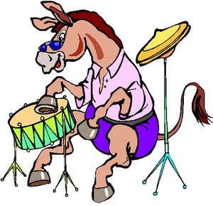 Dieren Cliparts Muzikale dieren 