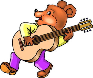 Dieren Cliparts Muzikale dieren 