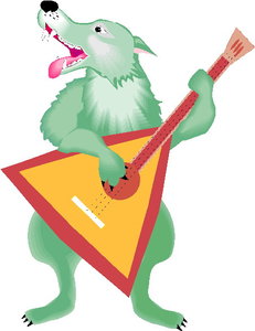 Dieren Cliparts Muzikale dieren 