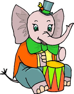 Dieren Cliparts Muzikale dieren 