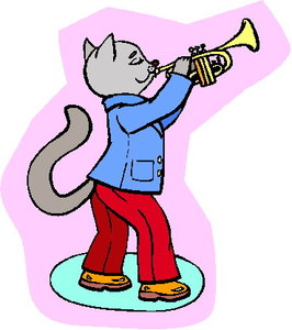 Dieren Cliparts Muzikale dieren 