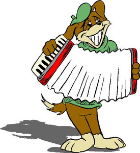 Dieren Cliparts Muzikale dieren 