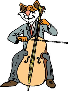 Dieren Cliparts Muzikale dieren 