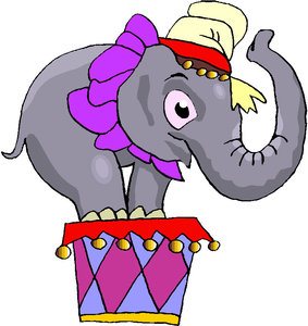 Dieren Cliparts Olifanten Circus Olifant