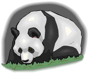 Dieren Cliparts Panda 