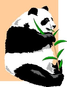 Dieren Cliparts Panda 