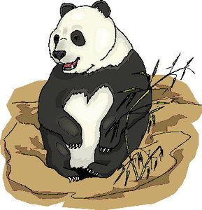 Dieren Cliparts Panda 