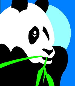 Dieren Cliparts Panda 