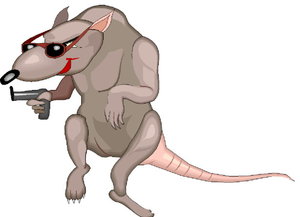 Dieren Cliparts Ratten 