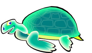 Dieren Cliparts Schildpadden Groene Schildpad