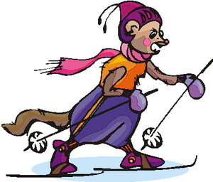Dieren Cliparts Sportieve dieren 