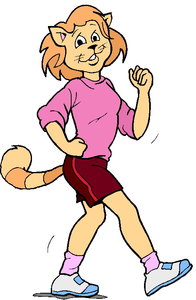 Dieren Cliparts Sportieve dieren 