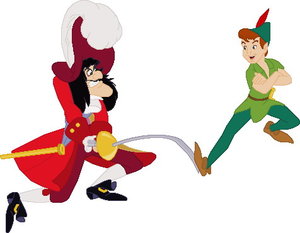 Cliparts Disney Peter pan Peter Pan En Kapitein Haak