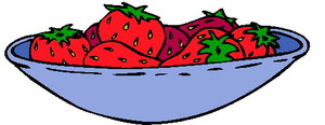 Cliparts Eten en drinken Aardbeien 