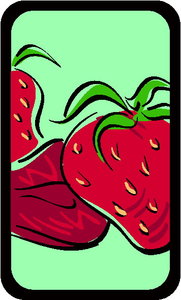Cliparts Eten en drinken Aardbeien 