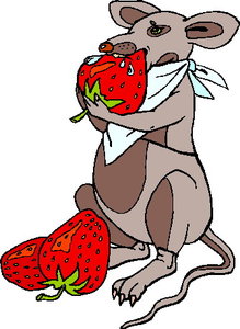 Cliparts Eten en drinken Aardbeien 