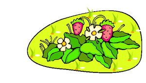 Cliparts Eten en drinken Aardbeien 