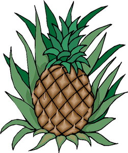 Cliparts Eten en drinken Ananas 