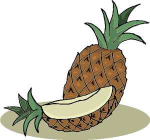 Cliparts Eten en drinken Ananas 