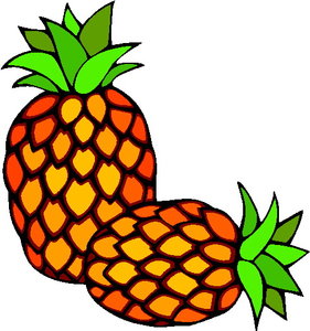 Cliparts Eten en drinken Ananas 