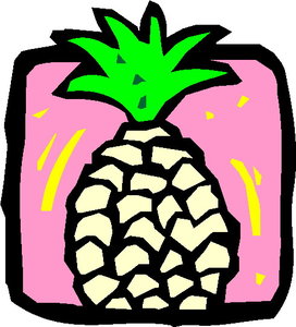 Cliparts Eten en drinken Ananas 