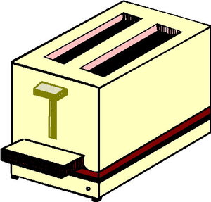 Cliparts Eten en drinken Apparaten Broodrooster