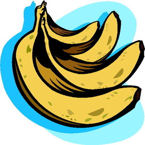 Cliparts Eten en drinken Bananen 