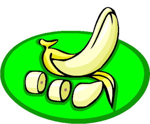 Cliparts Eten en drinken Bananen 