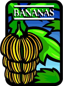 Cliparts Eten en drinken Bananen 