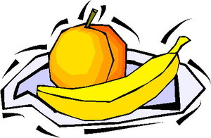 Cliparts Eten en drinken Bananen 