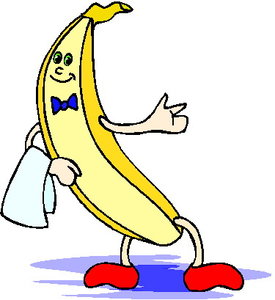 Cliparts Eten en drinken Bananen 