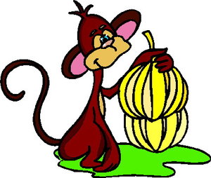 Cliparts Eten en drinken Bananen 
