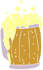 Cliparts Eten en drinken Bier Bierpul Met Bier