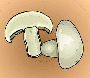 Cliparts Eten en drinken Champignons 