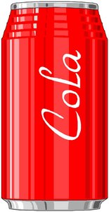 Cliparts Eten en drinken Cola Rood Blikje Cola